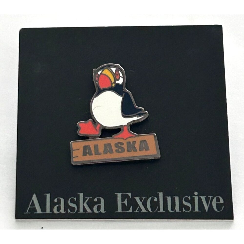 Alaska Exclusive Horned Puffin Enamel Pin By PinSource